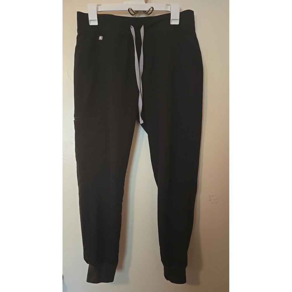 FIGS Women's High Waisted Zamora Jogger Scrub Pants Black M/P (PO 3214)